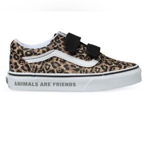 Vans Kids Sneakers Leopard Print with Black Straps